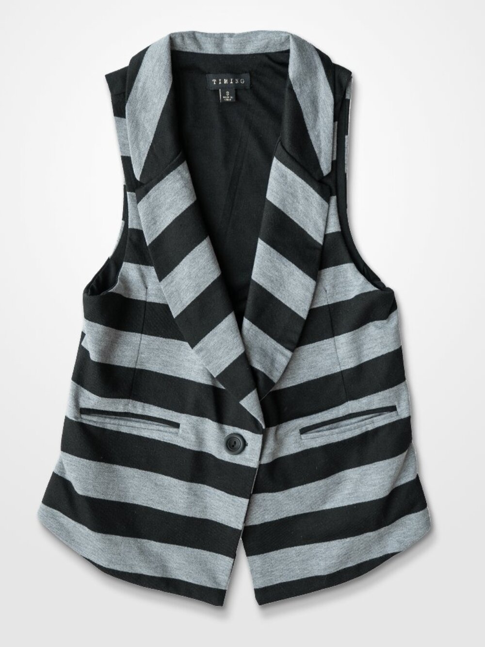 Vintage Y2k Vest Whimsigoth Striped Victorian Waistcoat Emo Core Indie Mall Goth